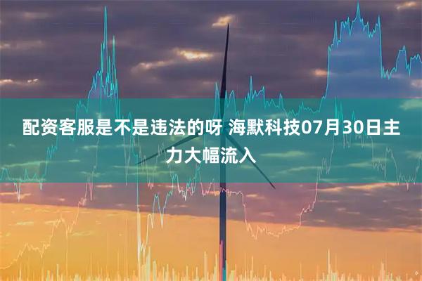 配资客服是不是违法的呀 海默科技07月30日主力大幅流入